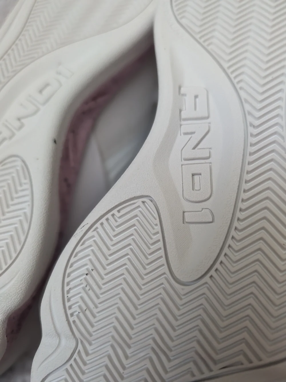 AND1 Kids High-Top Sneakers in White and Light Pink